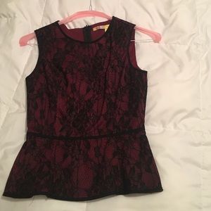 Chelsea & Violet lace peplum top.