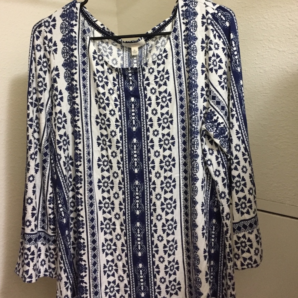 Patterned tunic