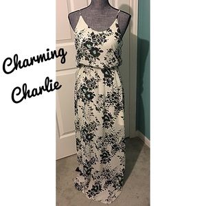 Charming Charlie Dresses - Maxi Dress Floral with Mini Skirt underneath Charming Charlie Dresses - Maxi Dress Floral with Mini Skirt underneath