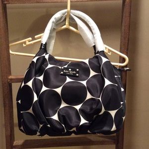 NWT Kate Spade Karen Nylon Polkadot Purse