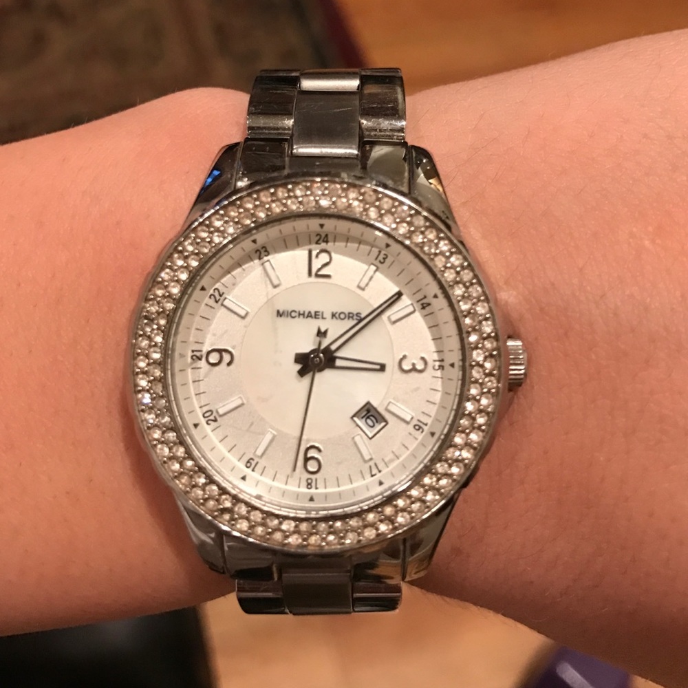 Mk Silver Watch - image 1
