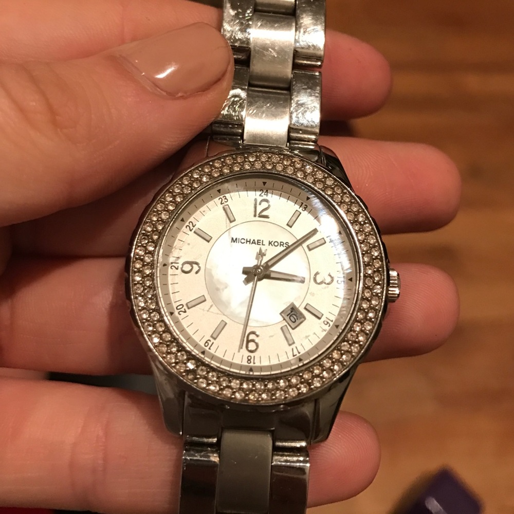 Mk Silver Watch - image 3