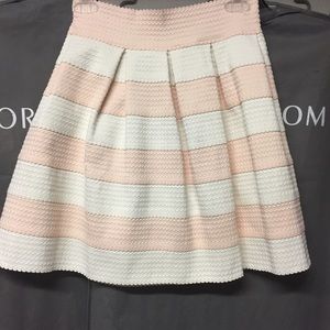 Alythea Pink&White Stretch Stripe Skirt