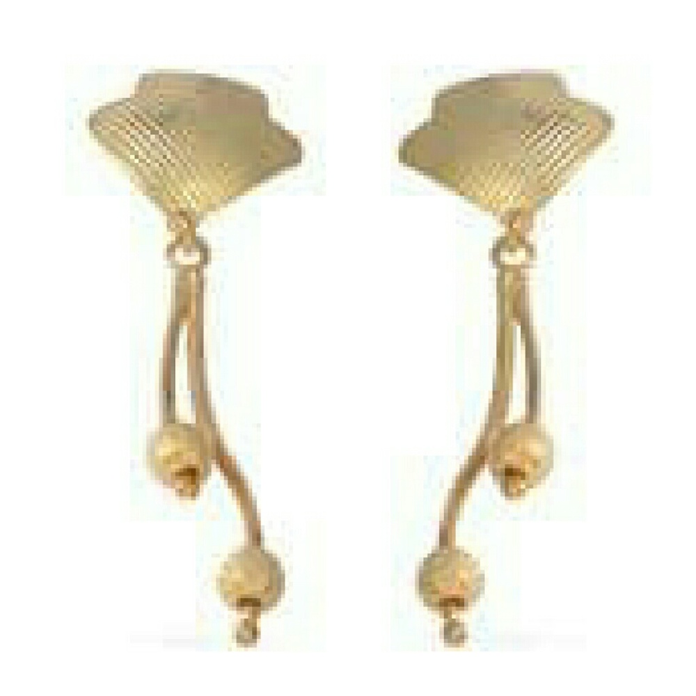 NWT-14K YG STERLING SILVER EARRINGS💐