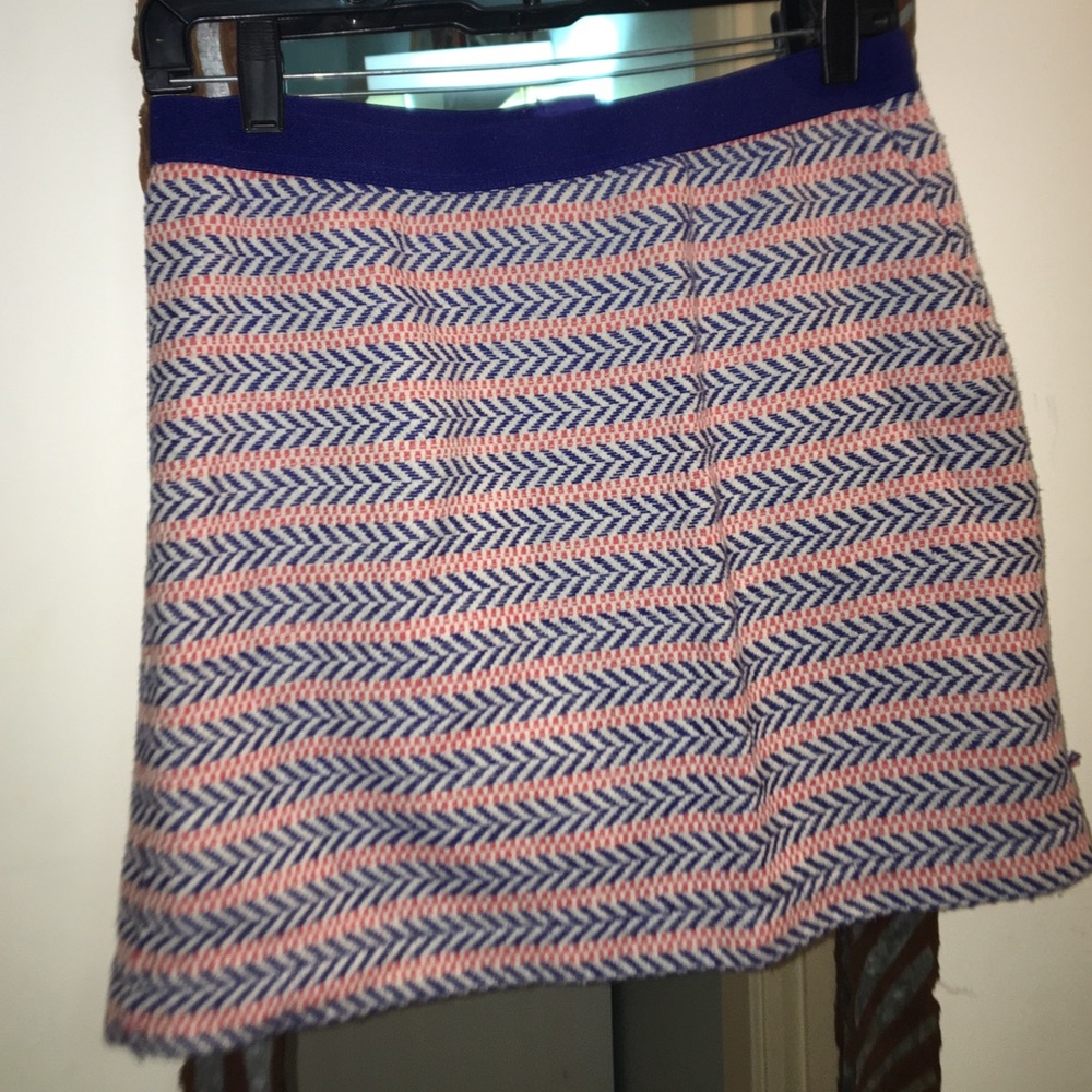 GAP Blue and orange patterned skirt