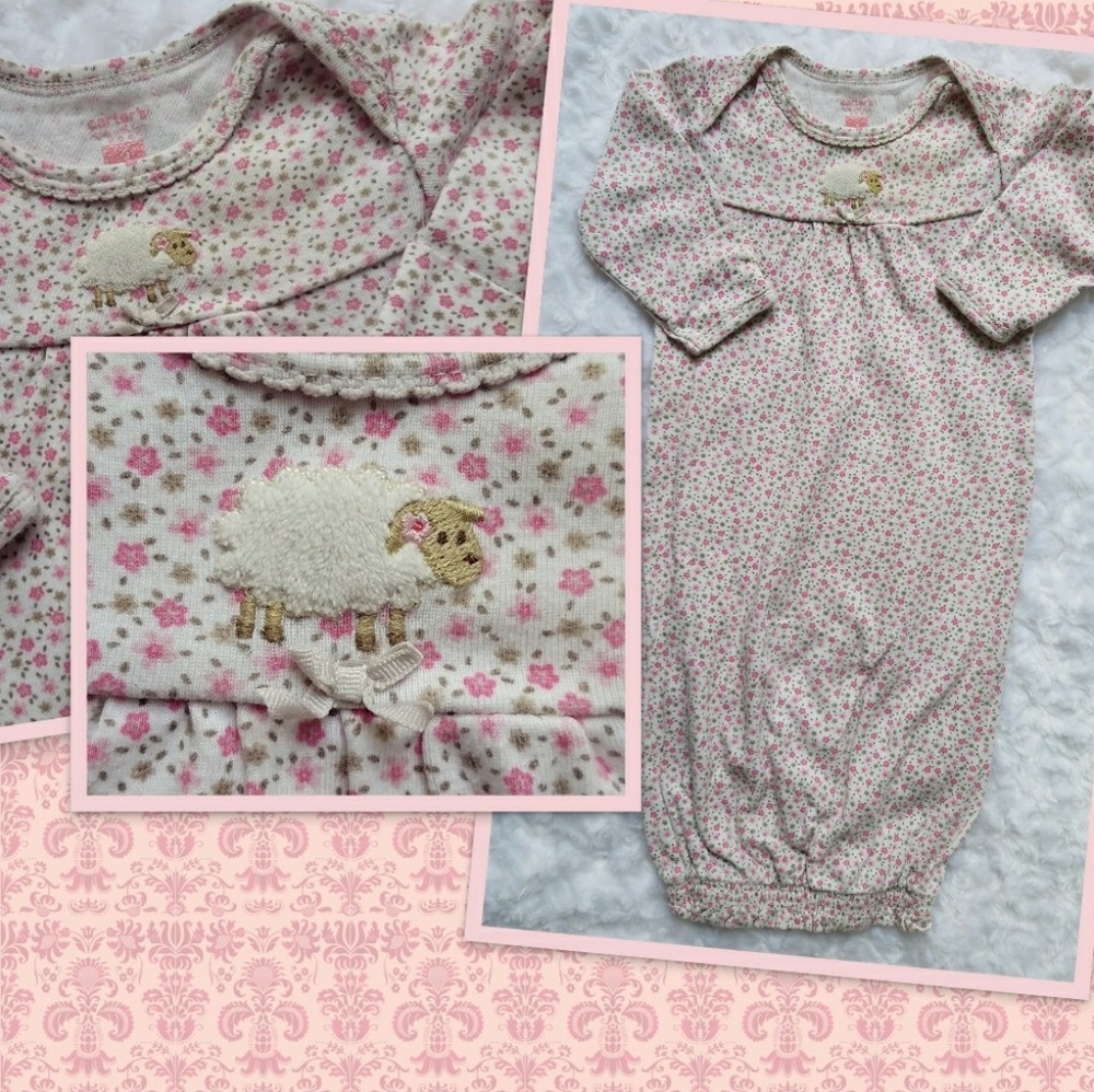 Pink Carter's Sheep nightgown