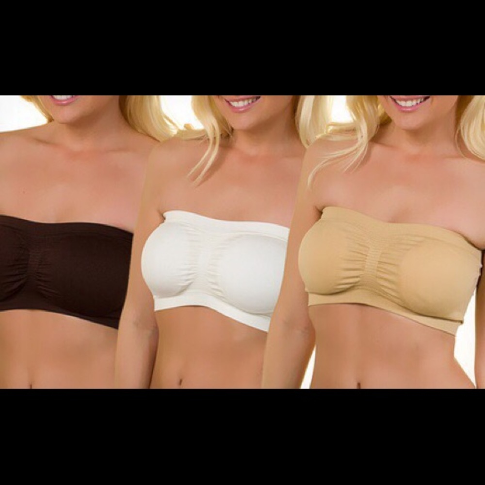 Anabel Seamless Bandeau Bra (2 pack): 1 size