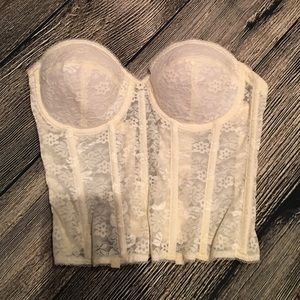 Wedding corset 32D off white. Worn once