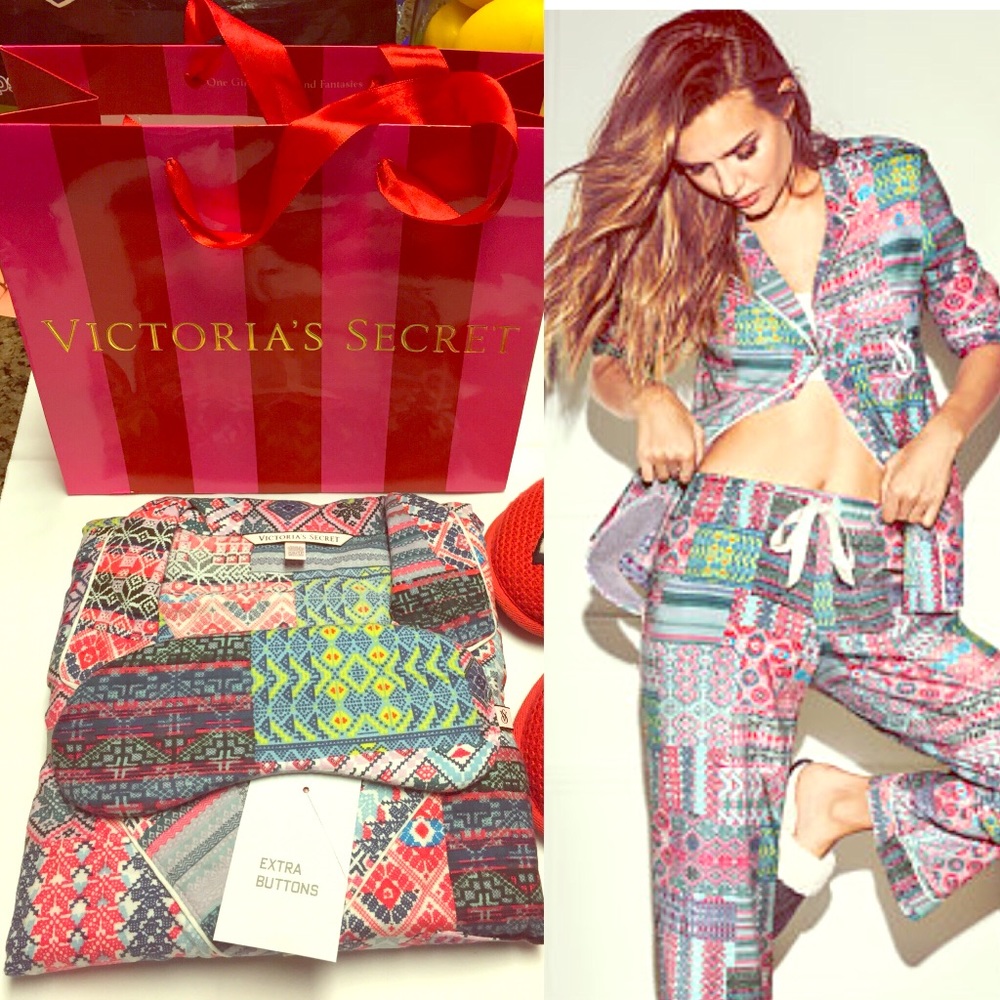 New Victoria's Secret  3 PC The Dreamer Flannel PJ