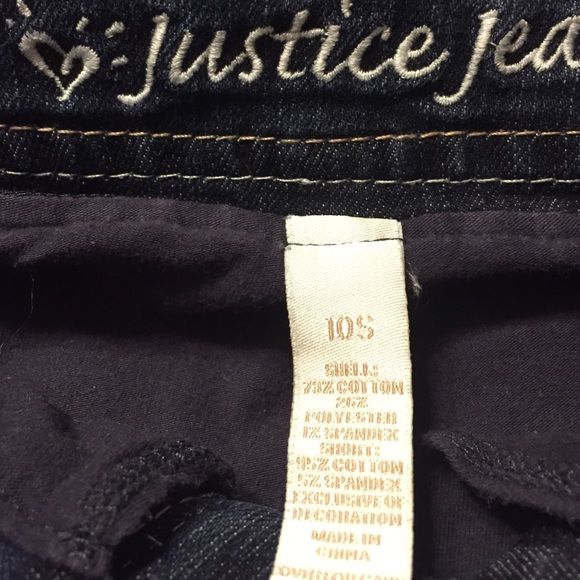 JUSTICE ❤️Girls Blue Jean Skirt. Size 10 - Picture 3 of 4