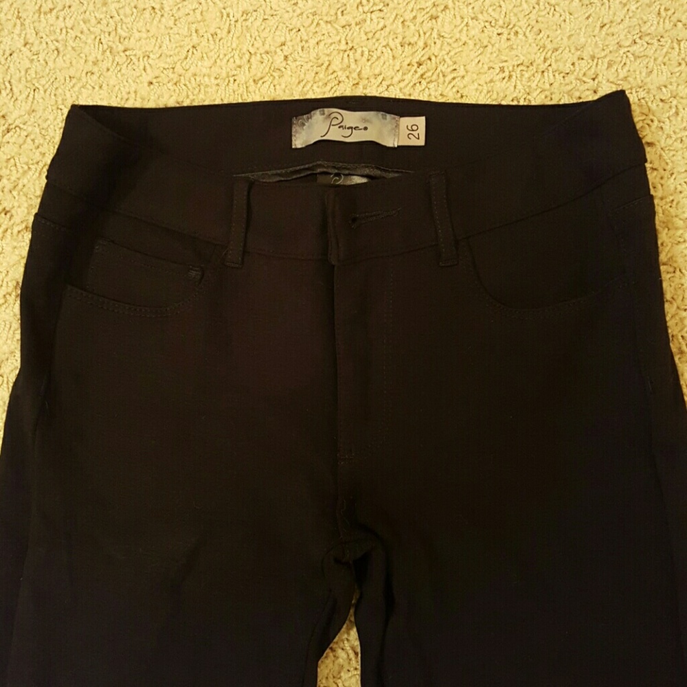 PAIGE Peg Super Skinny Black Jeggings!