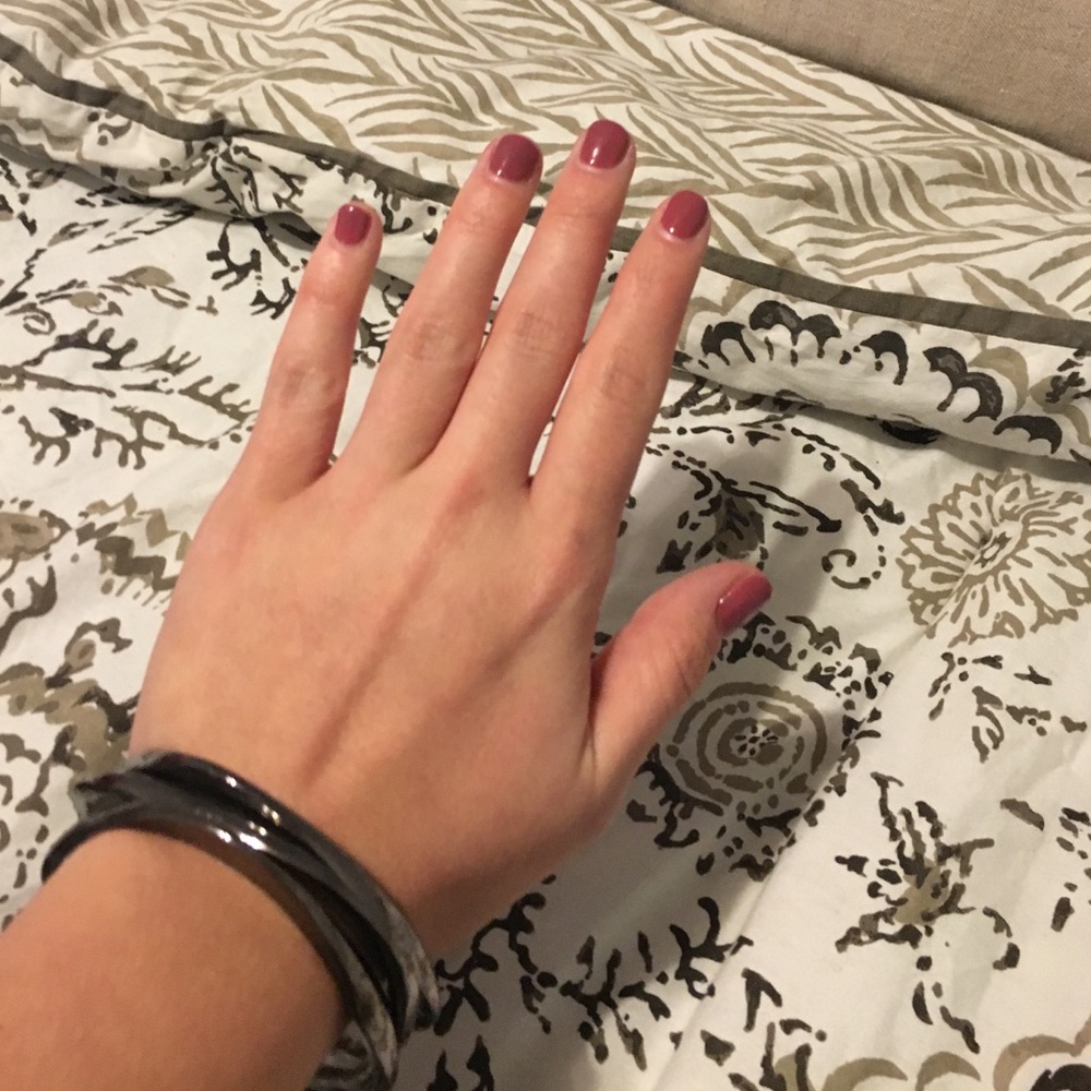 Set of 3 dark silver bangles 🎀