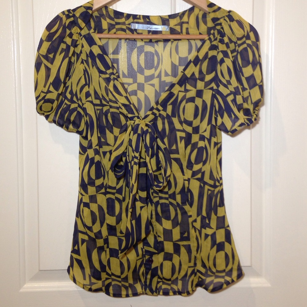 Multi-Color Blouse Size S