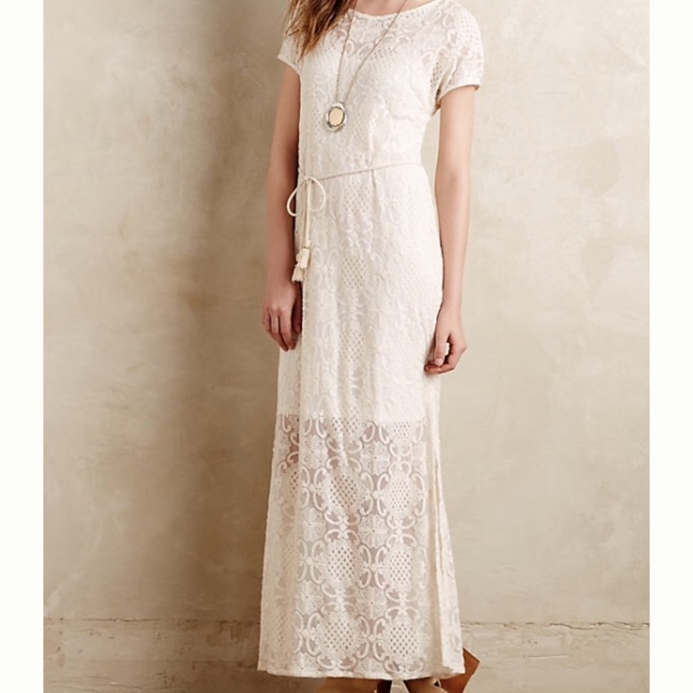 Anthropologie Lace Maxi Dress • Boho Perfection