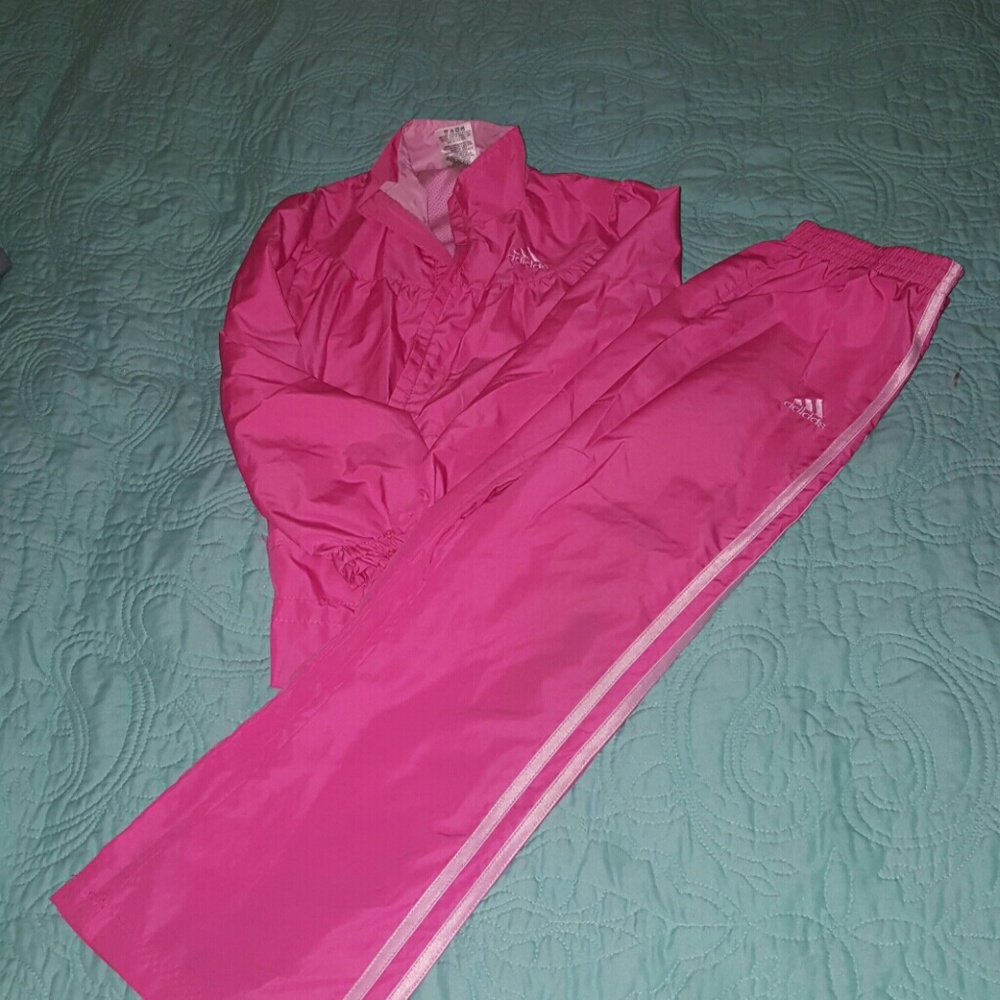 Girls size 6 Adidas track suit