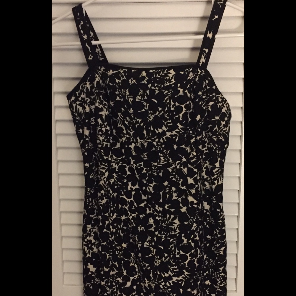 Black and white floral Ann Taylor dress