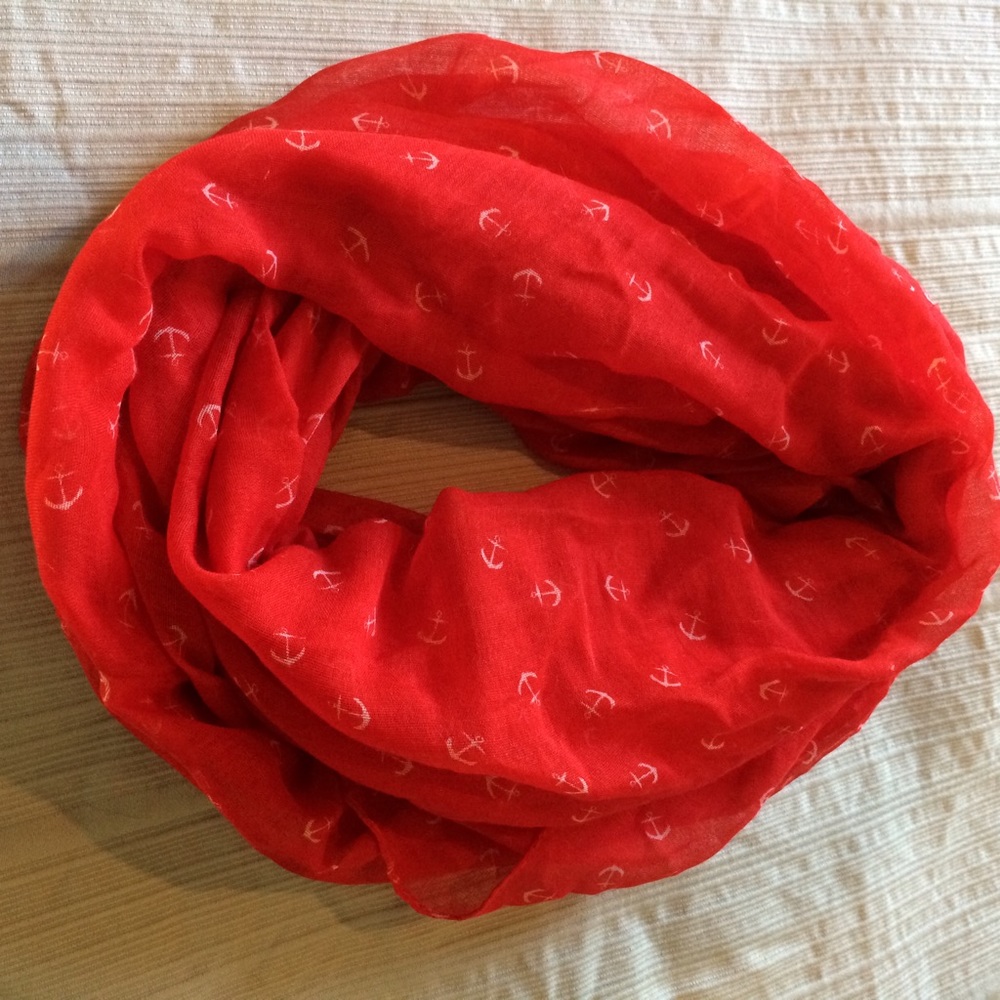 Red nautical scarf
