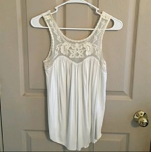 AEO Embroidered Drapey Tank