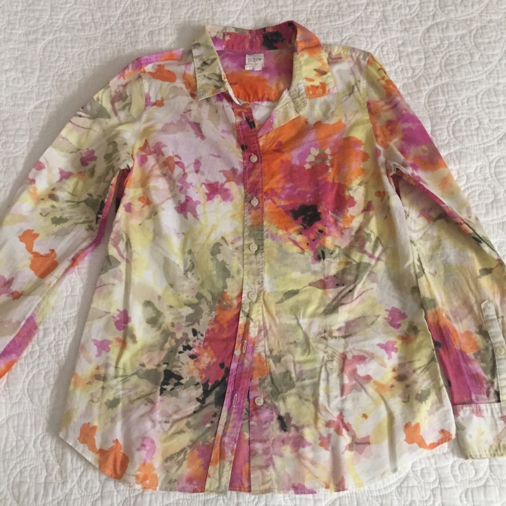 J.Crew floral button up