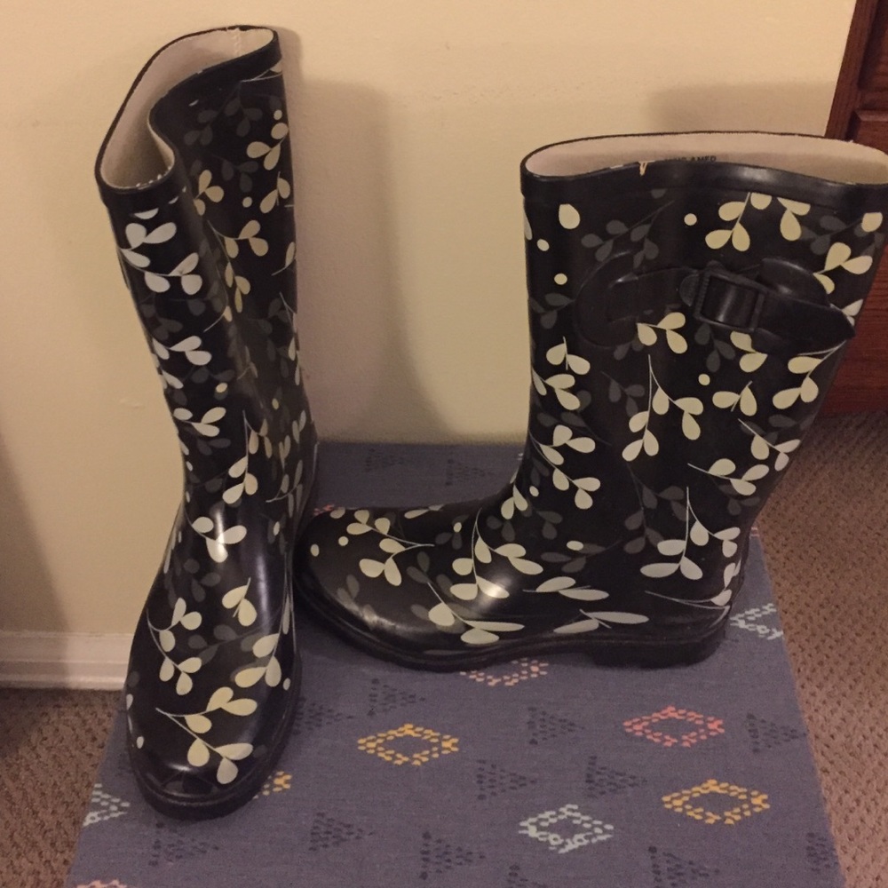 Printed Rain Boots