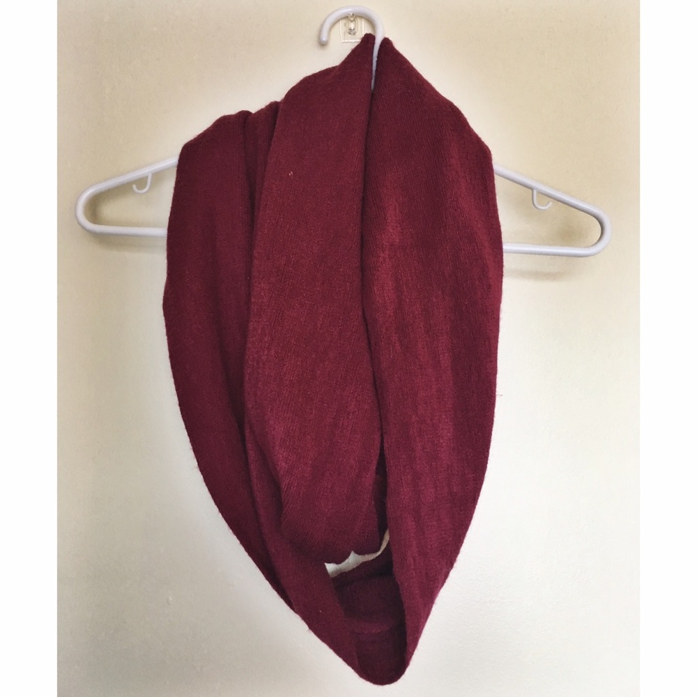 Burgundy Infinity Scarf