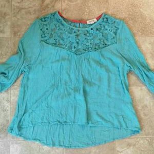Buckle Turquoise Blouse