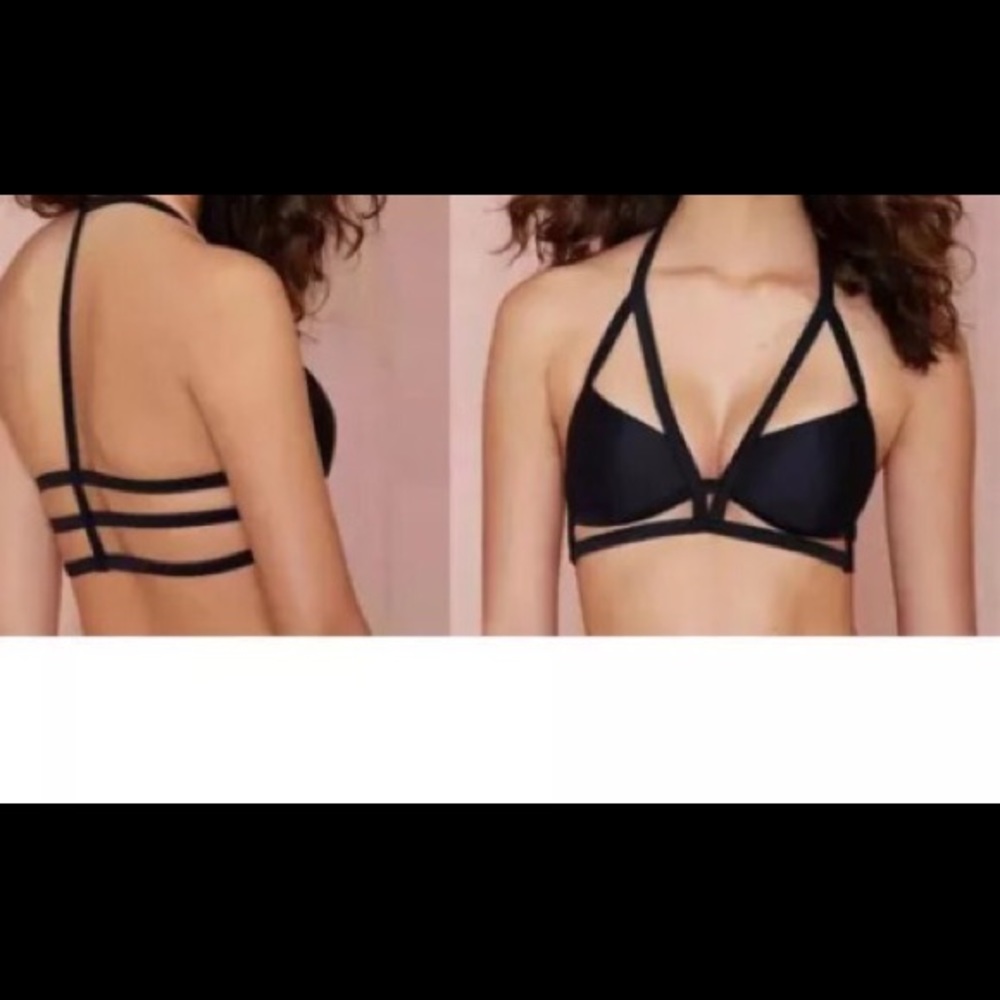 Gorgeous cut out black bralette