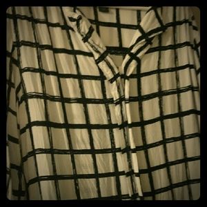 Windowpane blouse