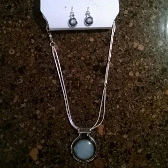 Earrings and Necklace Set - Picture 1 of 3