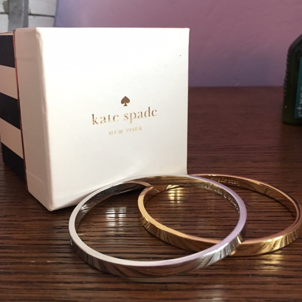 Kate Spade Bangles (Gold and Silver)