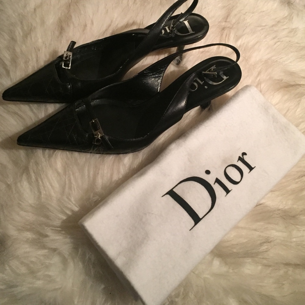 Christian Dior Slingbacks Size 36.5