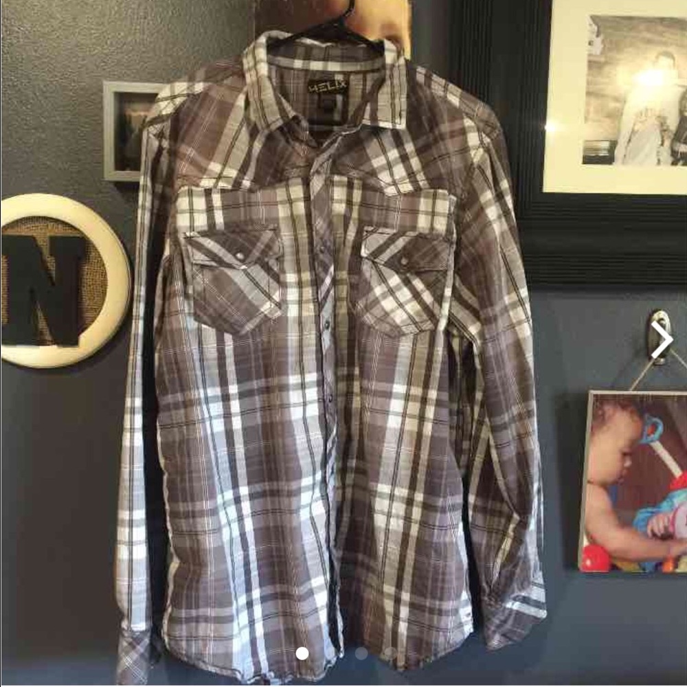 HELIX SZ 2x Mens Button Down Shirt