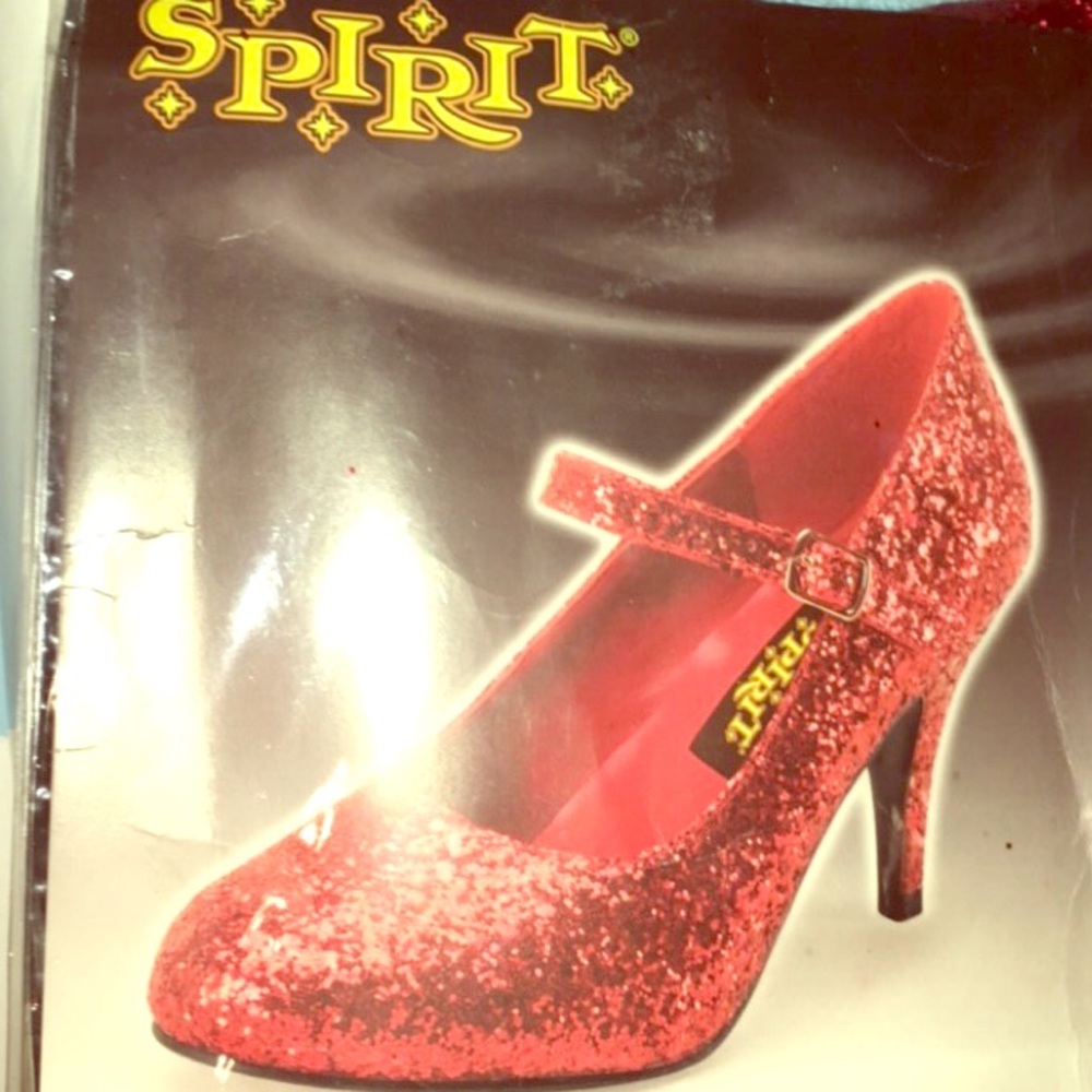 Red Glitter Dorothy Heels