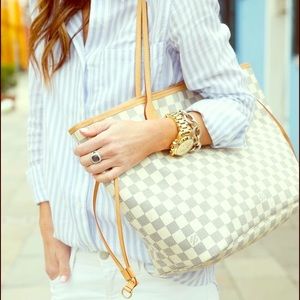 Authentic Louis Vuitton neverfull azur MM