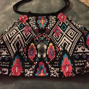 Aztec pattern halter swimsuit top!