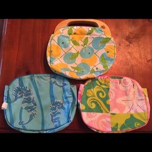Vintage Lilly Pulitzer wood frame handbag