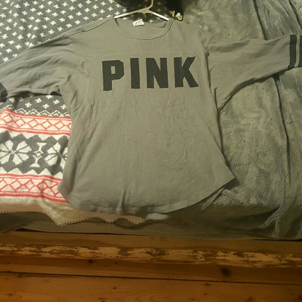 Grey pink shirt