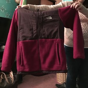 Used north-face Denali jacket with the hood.