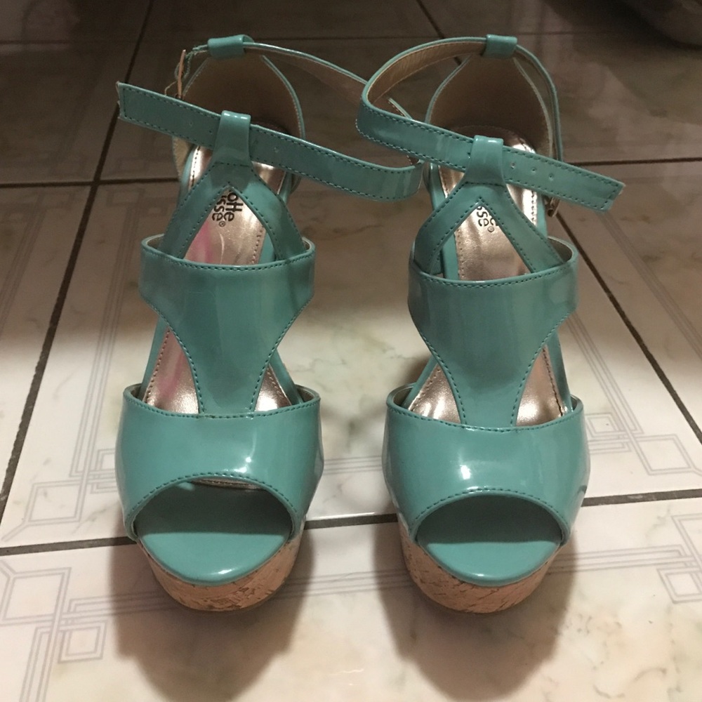 Teal/Mint Wedges