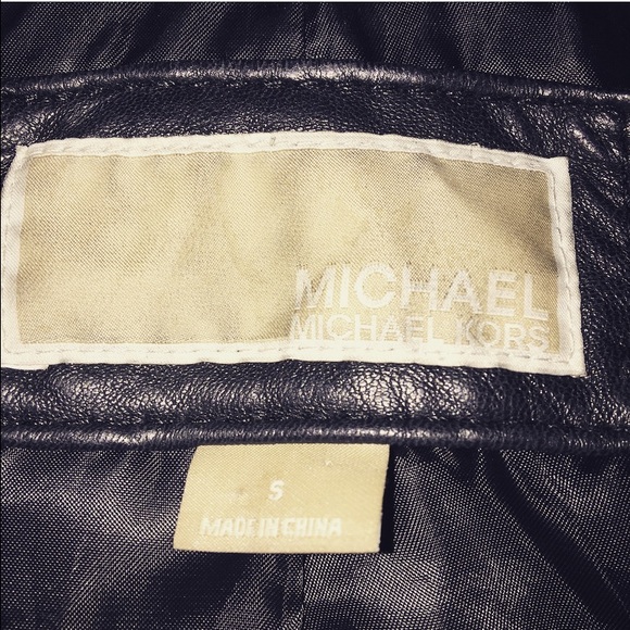 Michael Kors Leather Jacket - Picture 3 of 4
