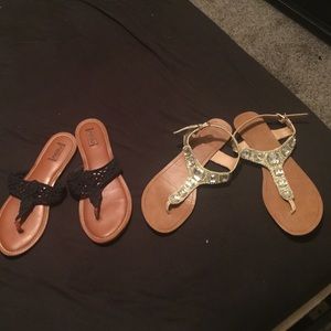 🛍2 pairs of sandals sz11🛍