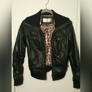 Faux leather jacket