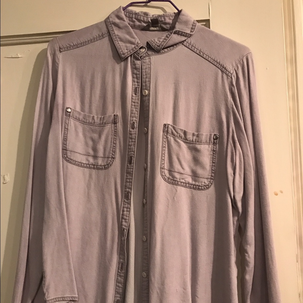 Nordstrom BP/rubbish purple button up