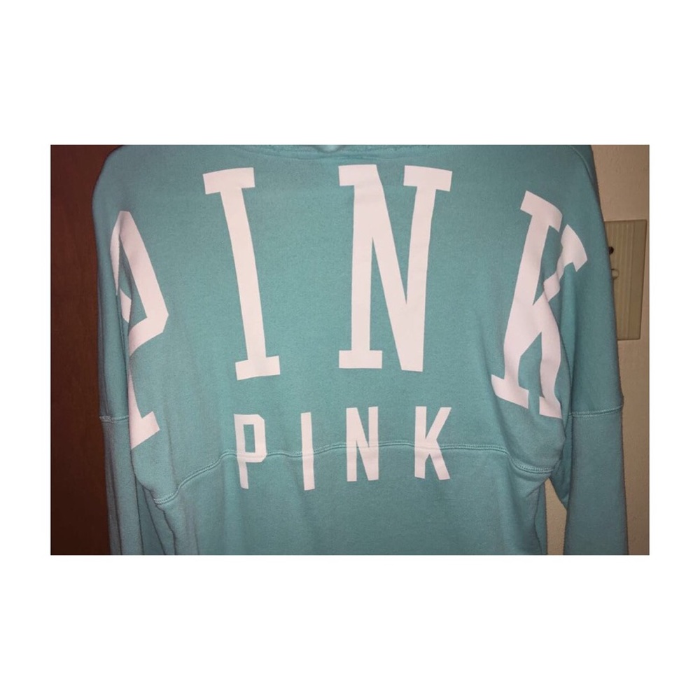PINK Drawstring Pullover - Picture 2 of 4