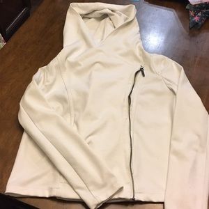 DKNY white wrap jacket