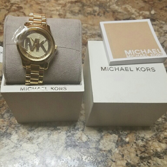 Michael Kors Accessories - New Gold Michael Kors Watch Beautiful AUTHENTIC