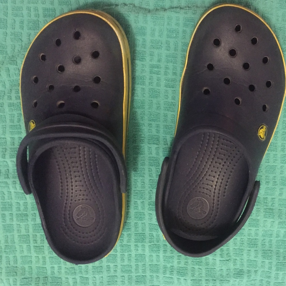 Crocs navy, used, great condition