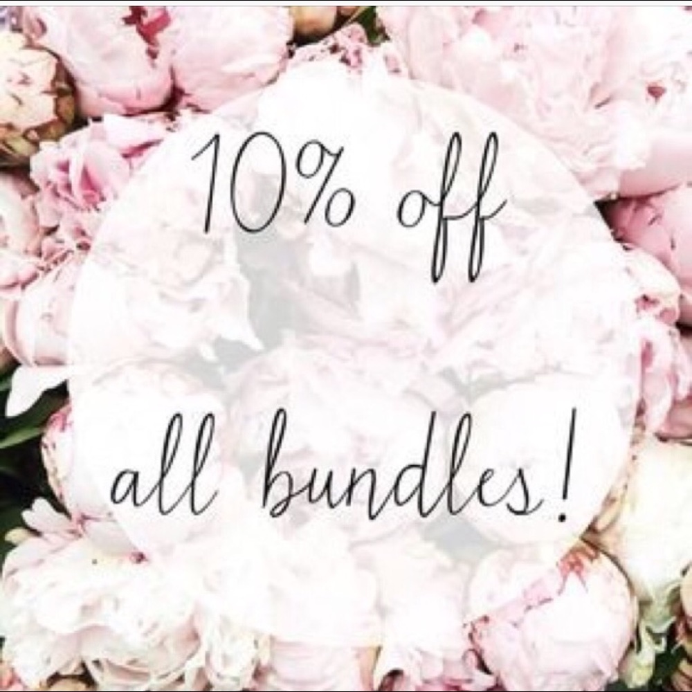 10% to all bundles of 2 or more items !🌺