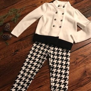 Janie and Jack size 5 leggings and sweater