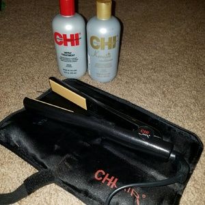 Chi straightener with chi hair products
